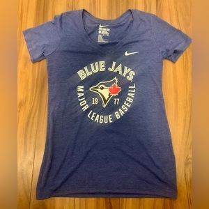 Nike Blue Jays V Neck Tshirt Womens - Size S - NWT